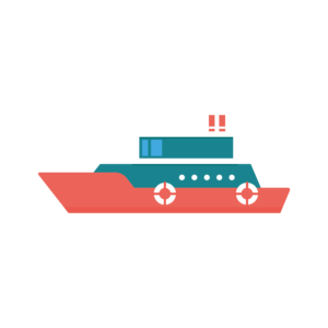 Center Console Boat Vector